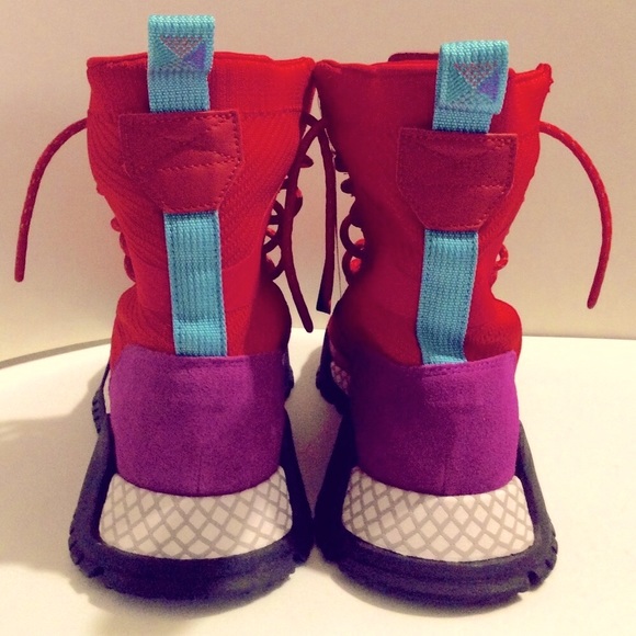 NWT Adidas F/1.3 Primeknit Scarlet Shock Purple sneaker/runner boot - Picture 6 of 12